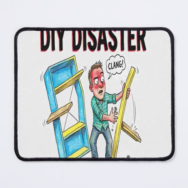 Item preview, DIY Disaster - Funny Home Repair Fail Cartoon designed and sold by Petringo.