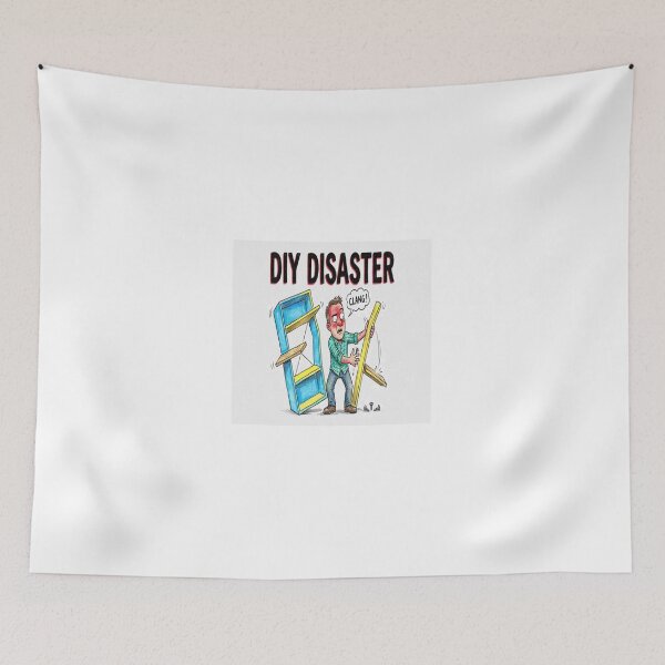Item preview, DIY Disaster - Funny Home Repair Fail Cartoon designed and sold by Petringo.