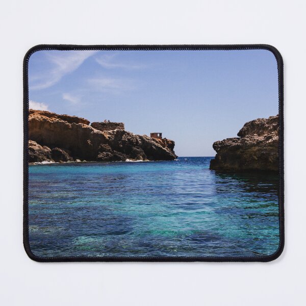 Item preview, Turquoise Mediterranean Coastline With Rocky Cliffs, Clear Water And Sunlit Seascape For Travel designed and sold by Nmallia.