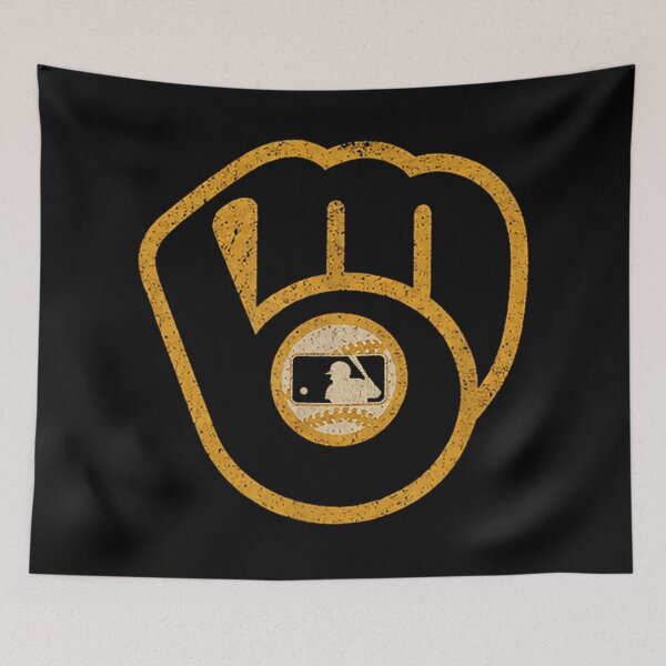 Item preview, Milwaukee Vintage Style Baseball Glove Distressed Sports Fan Graphic Art Print designed and sold by DuneHaicna.