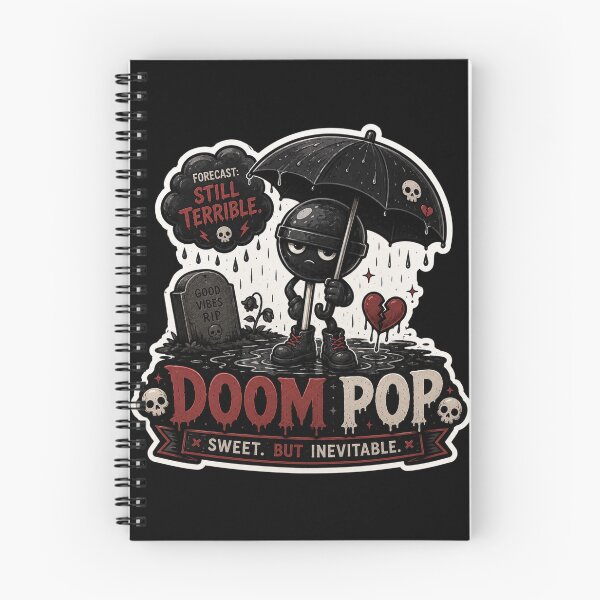 Item preview, Doom Pop Goth Lollipop Cartoon Sticker | Sweet But Inevitable designed and sold by Snackwave Ninety.