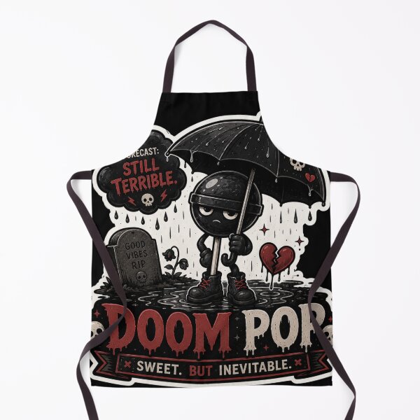 Item preview, Doom Pop Goth Lollipop Cartoon Sticker | Sweet But Inevitable designed and sold by Snackwave Ninety.