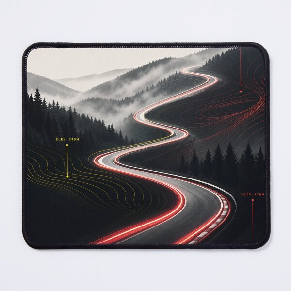 Item preview, Spa-Francorchamps Flow of Speed, Abstract Racing Circuit T-Shirt Design designed and sold by Jandedan.