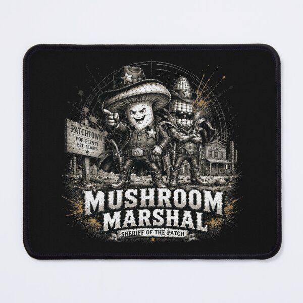 Item preview, Mushroom Marshal - Sheriff of the Patch Western Veggie Crew designed and sold by BlackSector77.