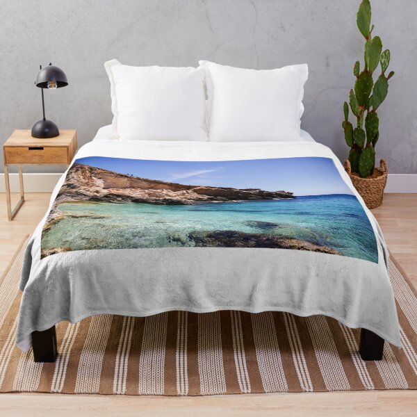 Item preview, Turquoise Mediterranean Coastline With Rocky Cliffs, Clear Water And Sunlit Seascape For Travel designed and sold by Nmallia.