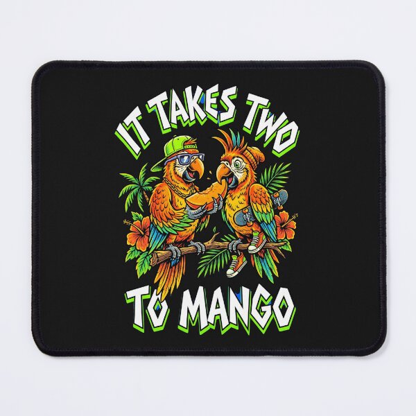 Item preview, It Takes Two to Mango Funny Parrot Pun designed and sold by Tel A Pet.