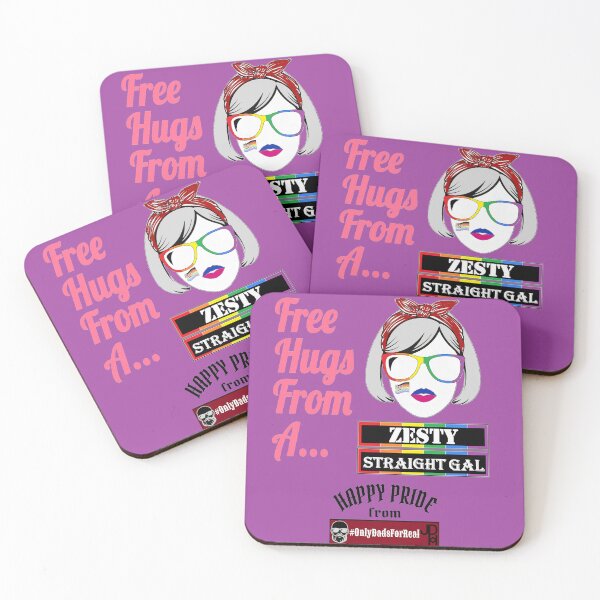 Item preview, Free Hugs Zesty Straight Gal (Purple) *More Colors Available in Collection designed and sold by OnlyDadsForReal.