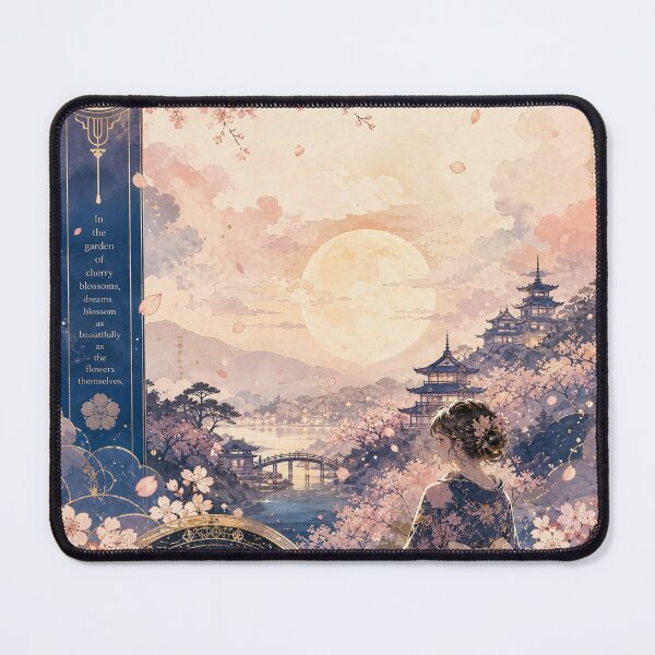 Item preview, Sakura Cherry Blossom Dreams Moonlit Garden  designed and sold by ArtStyleAlice.