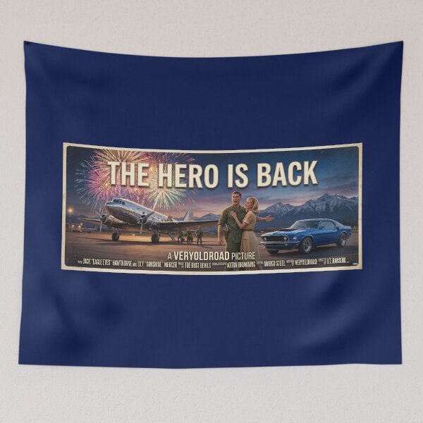 Item preview,  ROAD MOVIE POSTER THE HERO IS BACK 1969 designed and sold by VERYOLDROAD BY AXTON BROWNING .