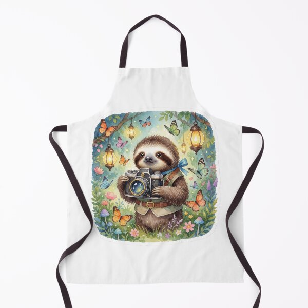 Item preview, Photographer Sloth | Cute Forest Adventure Animal designed and sold by AillustriaAK.