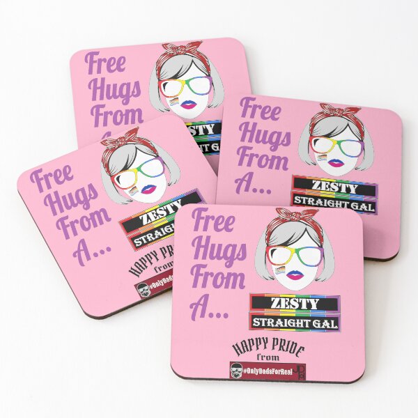 Item preview, Free Hugs Zesty Straight Gal (Pink) *More Colors Available in Collection designed and sold by OnlyDadsForReal.