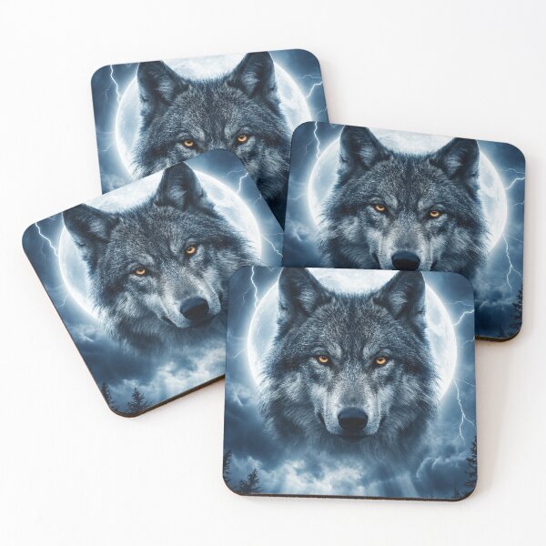 Item preview, Mystical Wolf Under Full Moon designed and sold by VelarisMoon.