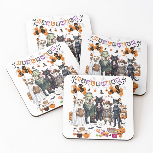 Item preview, Cute Halloween Animals in Costumes Clipart - Spooky Festive Pets Graphic designed and sold by VibranPalette.