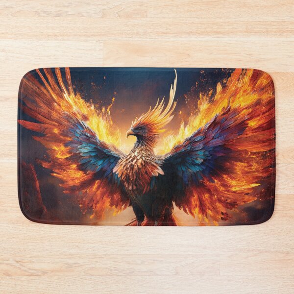 Item preview, Epic Phoenix Rising - Majestic Fiery Mythical Bird Art designed and sold by MDKey DESIGN.