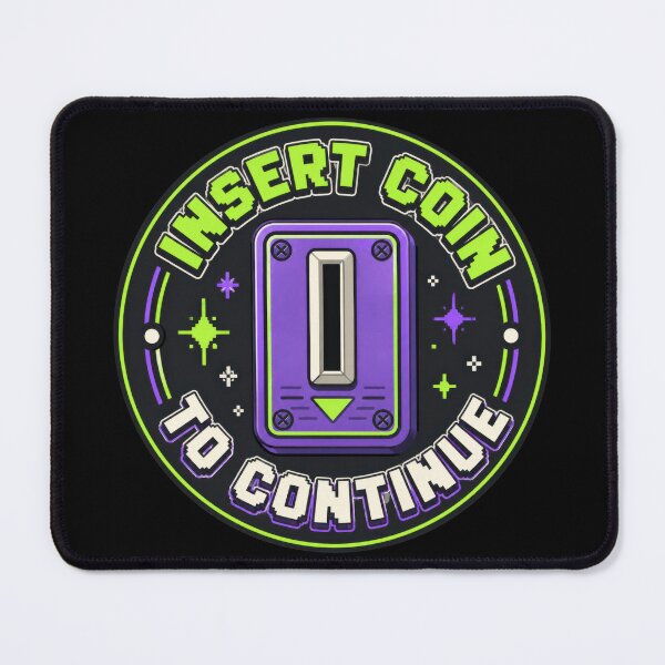 Item preview, Coin Slot Continue Retro Gaming Badge designed and sold by Sketchlegacy.