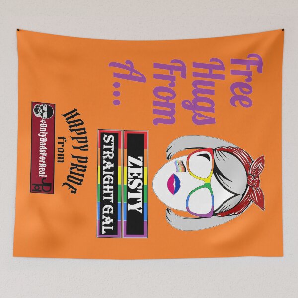 Item preview, Free Hugs Zesty Straight Gal (Orange) *More Colors Available in Collection designed and sold by OnlyDadsForReal.
