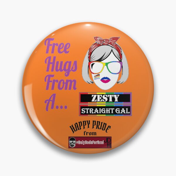 Item preview, Free Hugs Zesty Straight Gal (Orange) *More Colors Available in Collection designed and sold by OnlyDadsForReal.