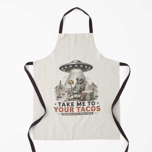 Item preview, Take Me to Your Tacos - Funny Alien UFO Taco Lover designed and sold by BlackSector77.