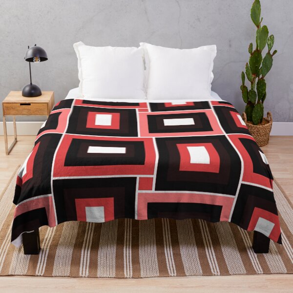 Item preview, Red, Black And White Mid-Century Modern Geometric Pattern designed and sold by DEC02.