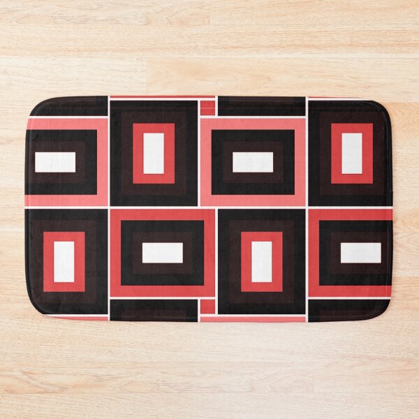 Item preview, Red, Black And White Mid-Century Modern Geometric Pattern designed and sold by DEC02.