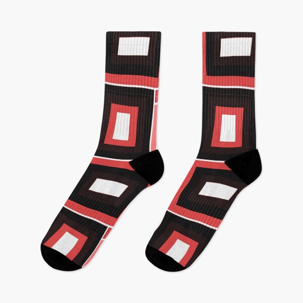 Item preview, Red, Black And White Mid-Century Modern Geometric Pattern designed and sold by DEC02.