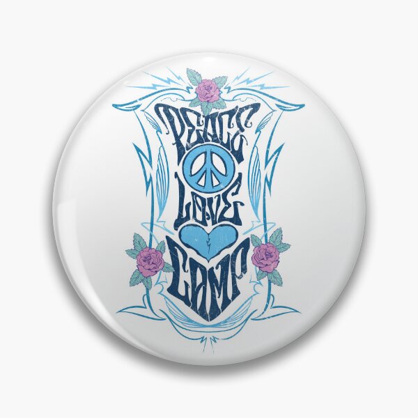Item preview, PEACE LOVE CAMP PSYCHEDELIC ROSES designed and sold by KUSTOM CAMP CREATIVES.