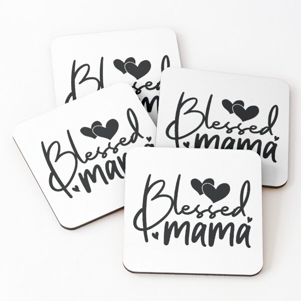 Item preview, Blessed Mama - Cute Floral Retro Heart Mothers Day Matching Family Daughter Son Wife Parent Gift Art designed and sold by FuzionRaptor.