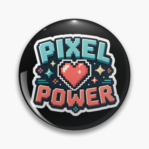 Item preview, Pixel Power Retro Gaming Heart  designed and sold by Sketchlegacy.