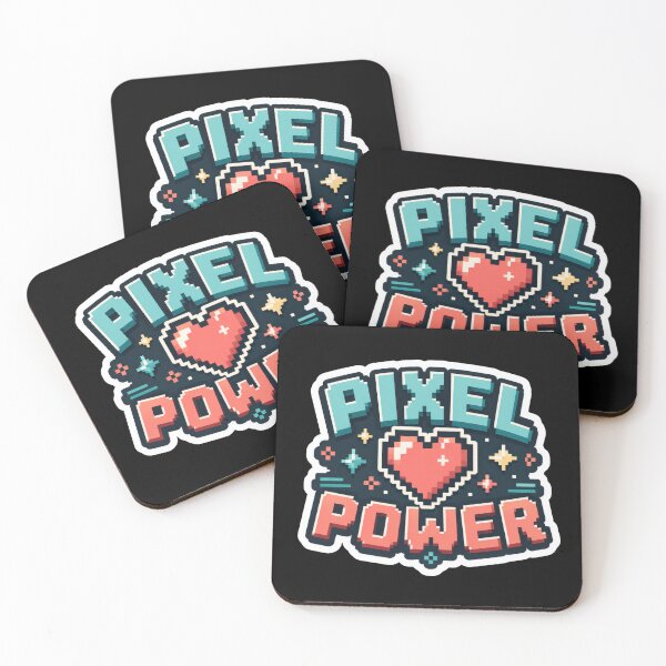 Item preview, Pixel Power Retro Gaming Heart  designed and sold by Sketchlegacy.