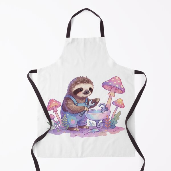 Item preview, Plumber Sloth | Cute Fantasy Forest Handyman designed and sold by AillustriaAK.