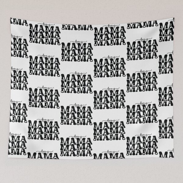Item preview, Boy Mama - Cute Mothers Day Retro Vintage Floral Aesthetic Mom Mommy Wife Family Son Grandma Gift designed and sold by FuzionRaptor.
