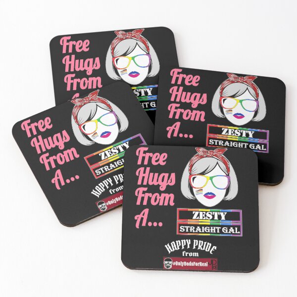 Item preview, Free Hugs Zesty Straight Gal (Black) *More Colors Available in Collection designed and sold by OnlyDadsForReal.
