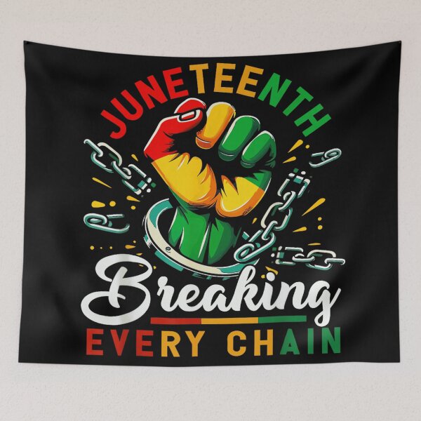 Item preview, Juneteenth 2026 Breaking Every Chain Raised Fist Black Freedom Jubilee Celebration designed and sold by GalenoHenley.