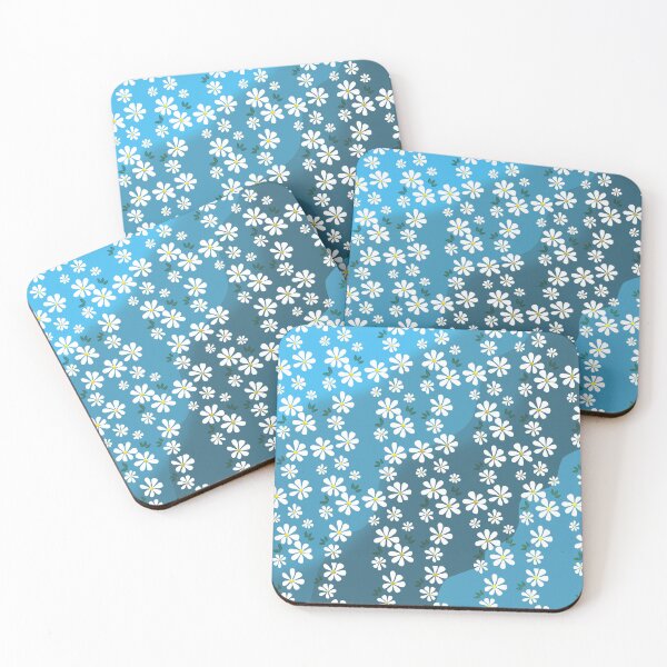 Item preview, Floral Pattern on Blue Background designed and sold by Andrew  Hitchen.