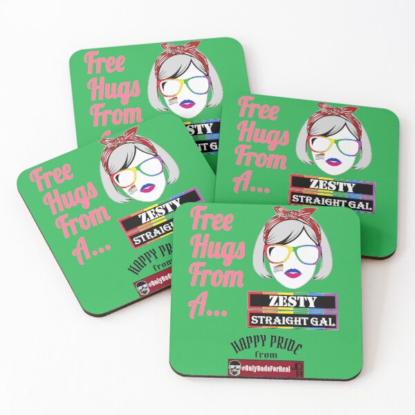 Item preview, Free Hugs Zesty Straight Gal (Green) *More Colors Available in Collection designed and sold by OnlyDadsForReal.