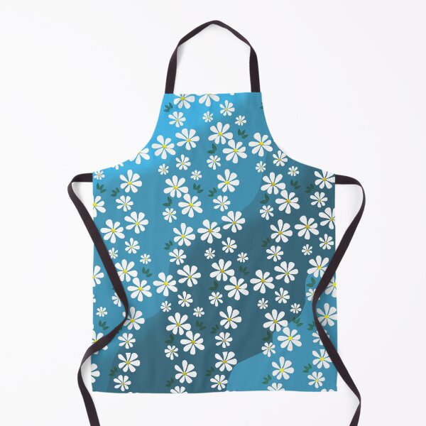 Item preview, Floral Pattern on Blue Background designed and sold by Andrew Hitchen.
