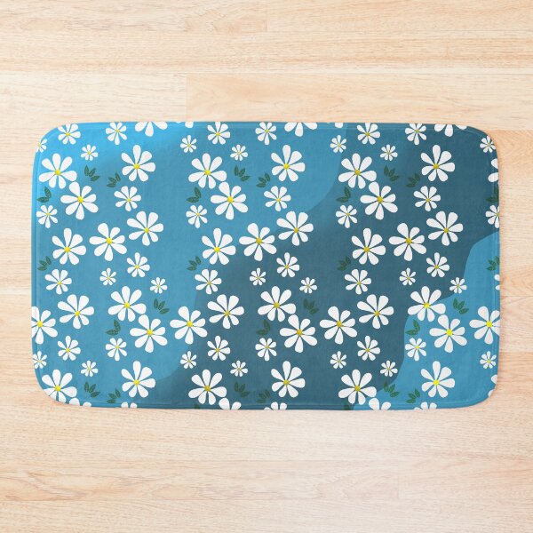 Item preview, Floral Pattern on Blue Background designed and sold by Andrew  Hitchen.