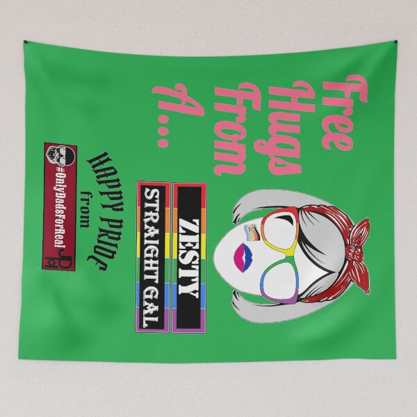 Item preview, Free Hugs Zesty Straight Gal (Green) *More Colors Available in Collection designed and sold by OnlyDadsForReal.