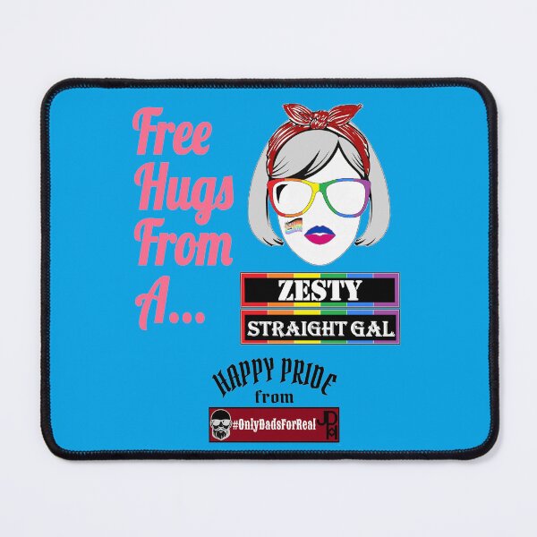 Item preview, Free Hugs Zesty Straight Gal (Blue) *More Colors Available in Collection designed and sold by OnlyDadsForReal.