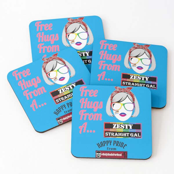 Item preview, Free Hugs Zesty Straight Gal (Blue) *More Colors Available in Collection designed and sold by OnlyDadsForReal.