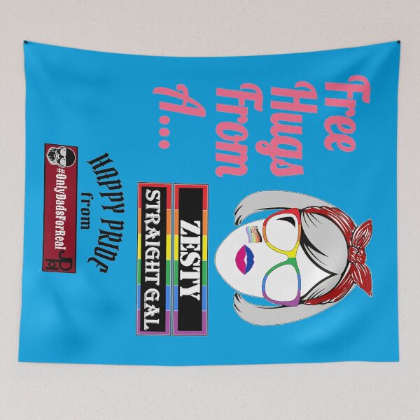 Item preview, Free Hugs Zesty Straight Gal (Blue) *More Colors Available in Collection designed and sold by OnlyDadsForReal.