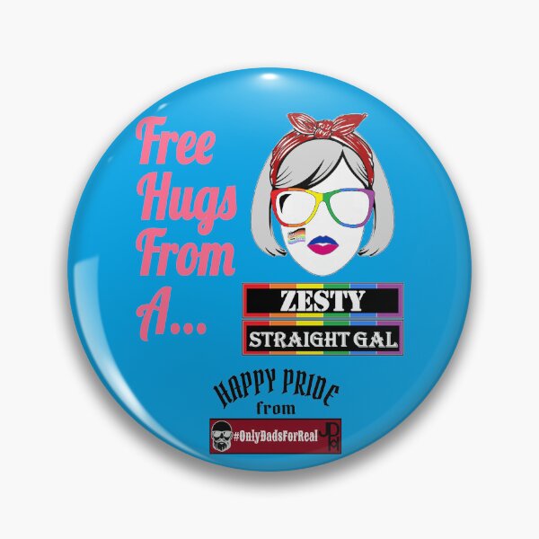 Item preview, Free Hugs Zesty Straight Gal (Blue) *More Colors Available in Collection designed and sold by OnlyDadsForReal.