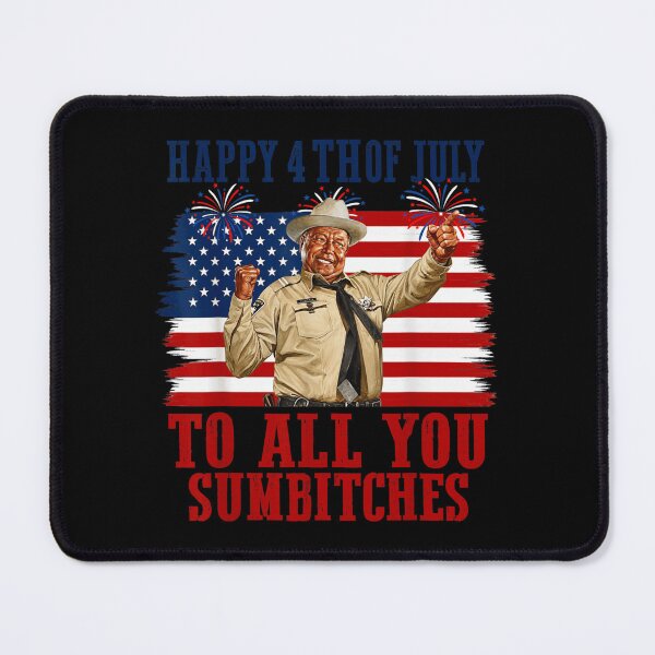 Item preview, Happy 4th Of July To All You Sumbitches Funny Retro Sheriff designed and sold by GalenoHenley.