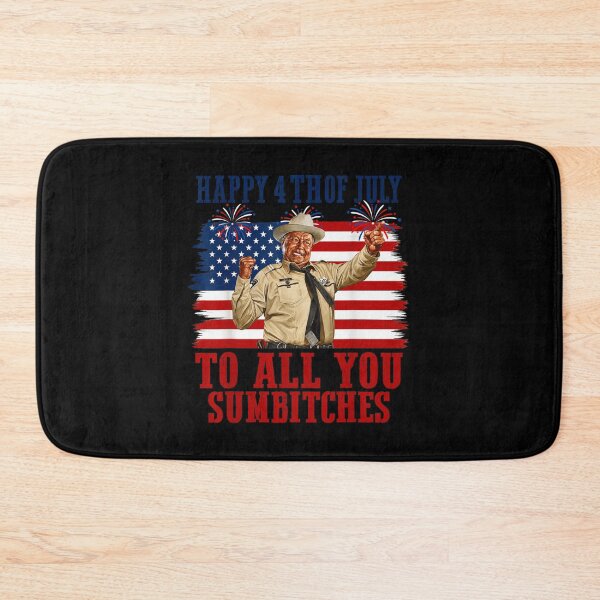 Item preview, Happy 4th Of July To All You Sumbitches Funny Retro Sheriff designed and sold by GalenoHenley.