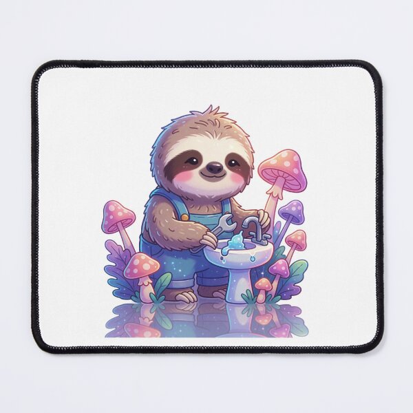 Item preview, Plumber Sloth | Cute Fantasy Forest Handyman designed and sold by AillustriaAK.