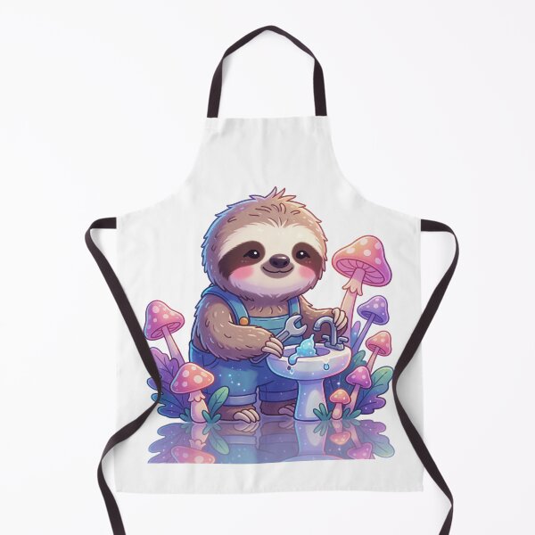 Item preview, Plumber Sloth | Cute Fantasy Forest Handyman designed and sold by AillustriaAK.