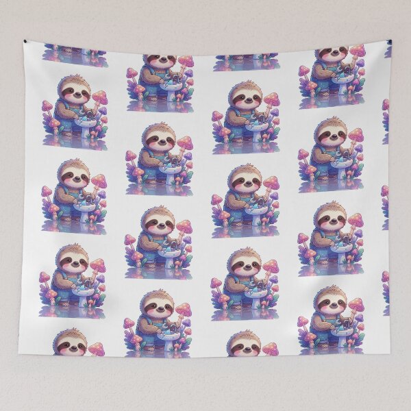 Item preview, Plumber Sloth | Cute Fantasy Forest Handyman designed and sold by AillustriaAK.