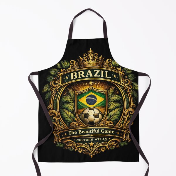 Item preview, Luxury Brazil Soccer Emblem - The Beautiful Game Vintage Crest designed and sold by Culture Atlas .