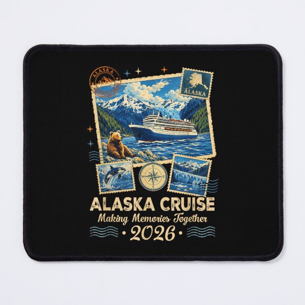 Item preview, Alaska Cruise Making Memories Together 2026 Family Vacation Vintage Postcard Art designed and sold by StanaLuis.