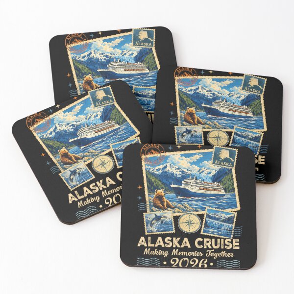 Item preview, Alaska Cruise Making Memories Together 2026 Family Vacation Vintage Postcard Art designed and sold by StanaLuis.